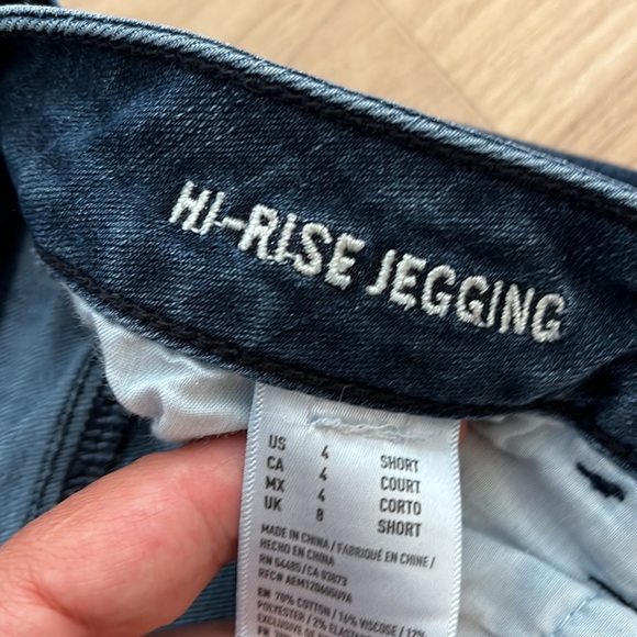 American eagle super stretch high rise jeggings 4- fits like 2 - Picture 4 of 5